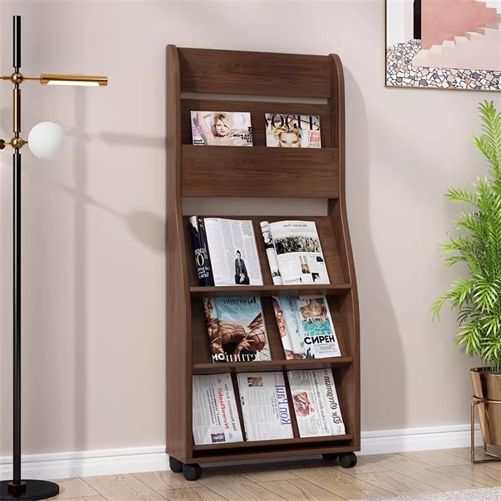 Amazon.com: ZZYMING zine Display Stand Wooden zine Storage Rack